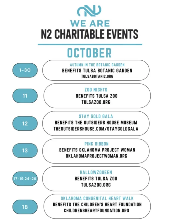 We Are N2 Charitable Events, October 2025 edition