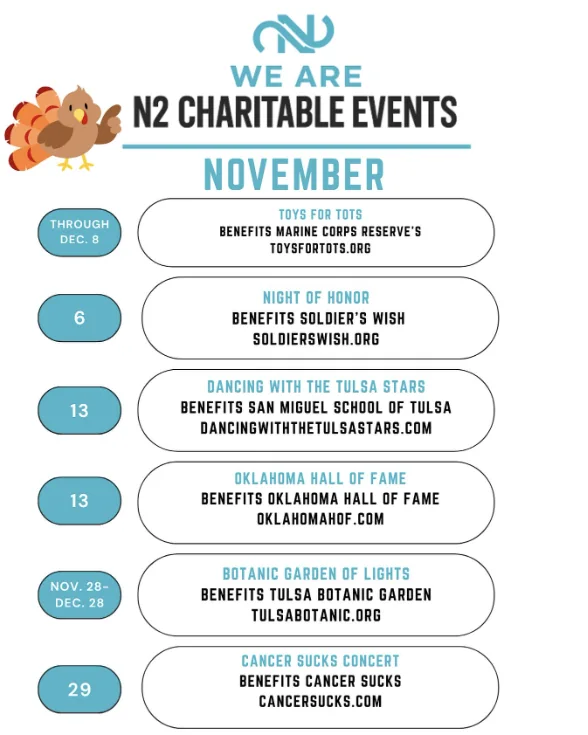 We Are N2 Charitable Events, November 2025 edition