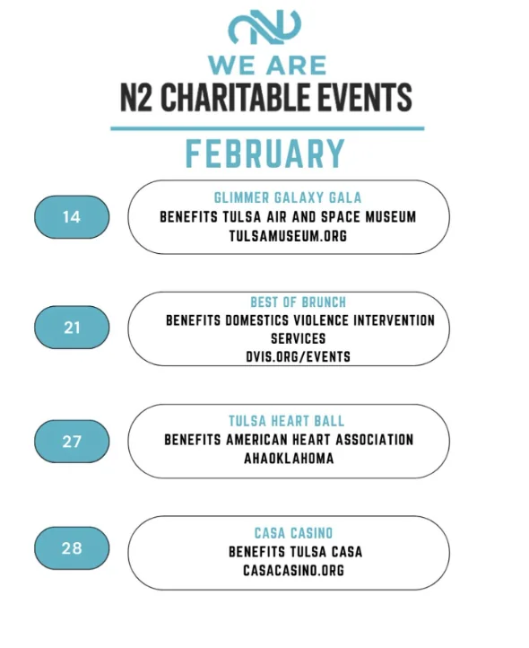 We Are N2 Charitable Events, February 2026 edition