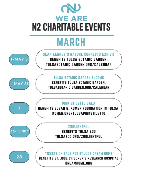 We Are N2 Charitable Events, March 2026 edition