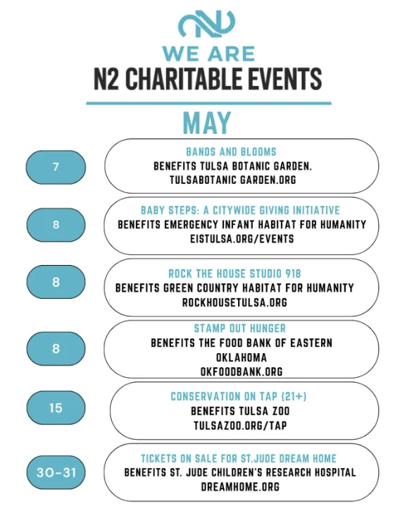 We Are N2 Charitable Events, May 2026 edition